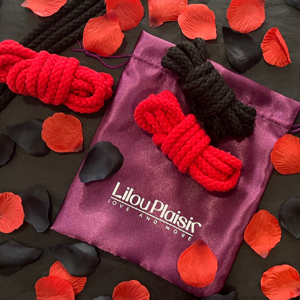 Corde de Bondage Lilou Plaisir rouge 3 mètres