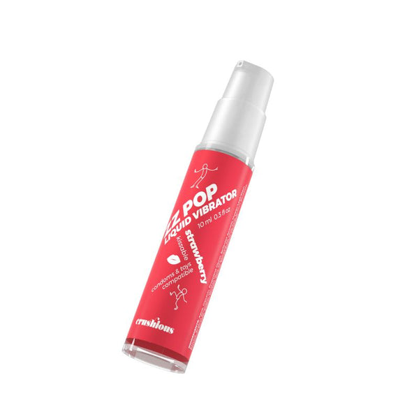 ZZ Pop Liquid Vibrator - Gel stimulant mixte parfum Fraise - Crushious 10ml