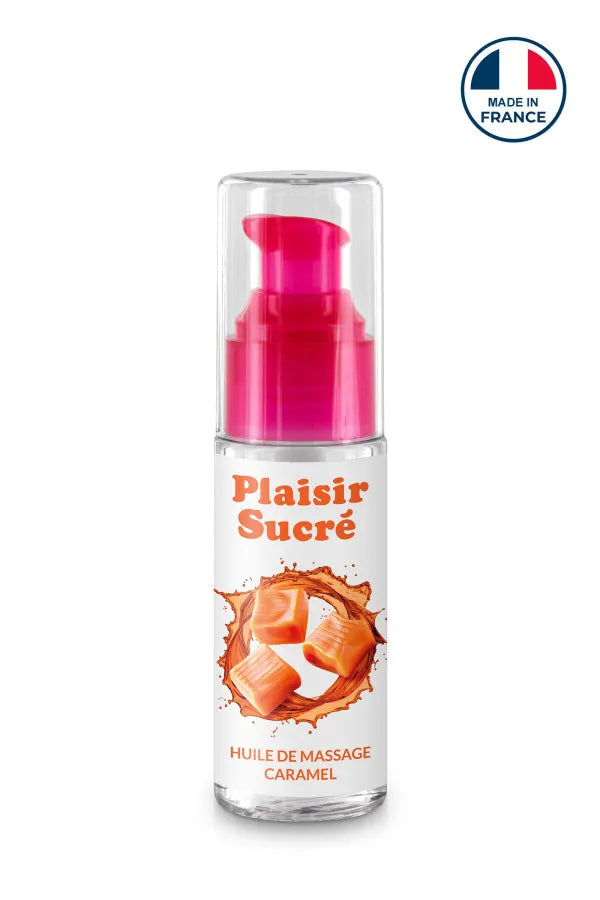 Huile de massage comestible  caramel - Plaisir Sucré