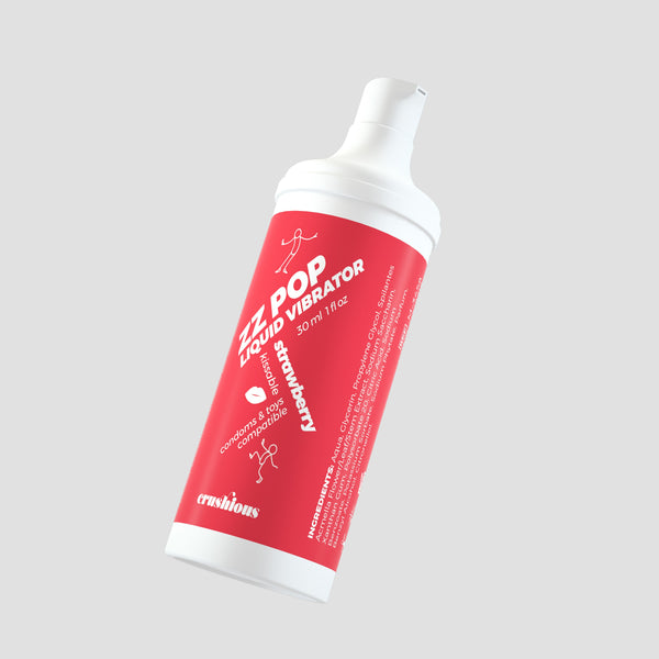 ZZ Pop Liquid Vibrator - Gel stimulant mixte parfum Fraise - Crushious 30ml