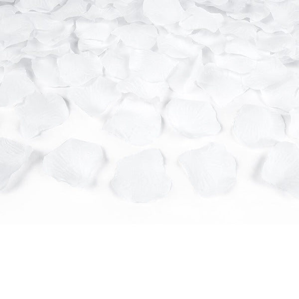 100 Pétales de Roses synthétique Blanches et bougies parfumées - Lilou Plaisir