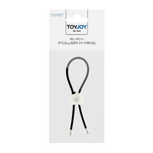Anneau ajustable Love Ring noir - Toy Joy