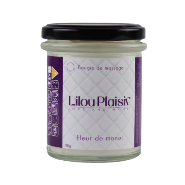 Bougie de Massage Fleur de Monoï - Lilou Plaisir 150g