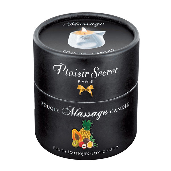 Bougie de Massage Fruits Exotiques - Plaisir Secret 80mL