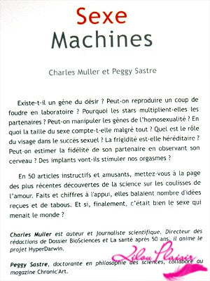 Livre Sexe Machines