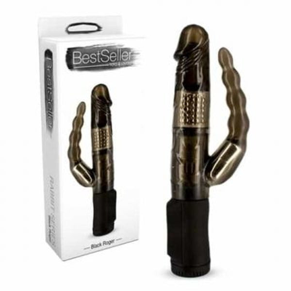 Vibromasseur Double Rabbit - Lapin Anal Noir