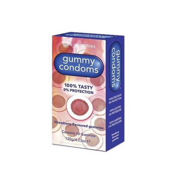 Bonbons gummy préservatifs gélifiés à la fraise