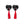 Charger l'image dans la galerie, Nippies - Cache seins coeurs noirs et a pompons rouges Paris Hollywood