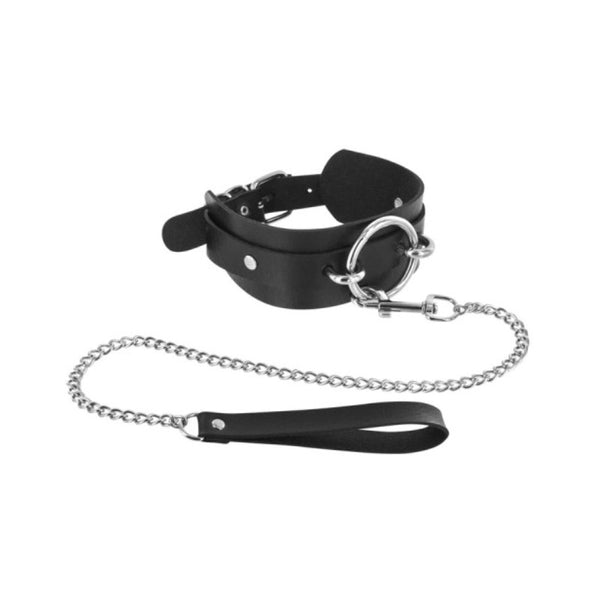 Collier ras de cou Anneau et Laisse de Fetish Tentation