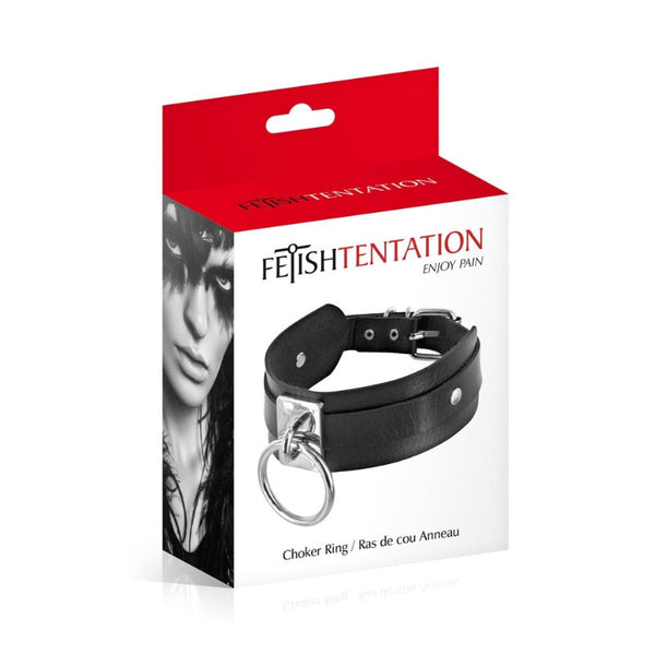 Collier ras de cou Anneau de Fetish Tentation