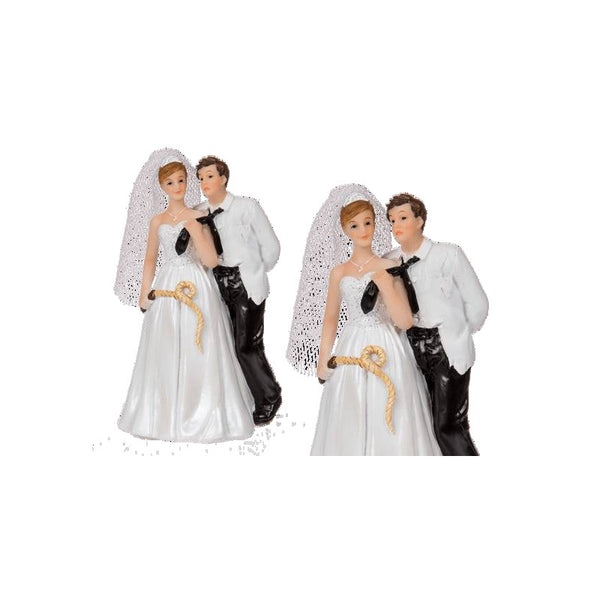 Statue de couple mariés femme et homme