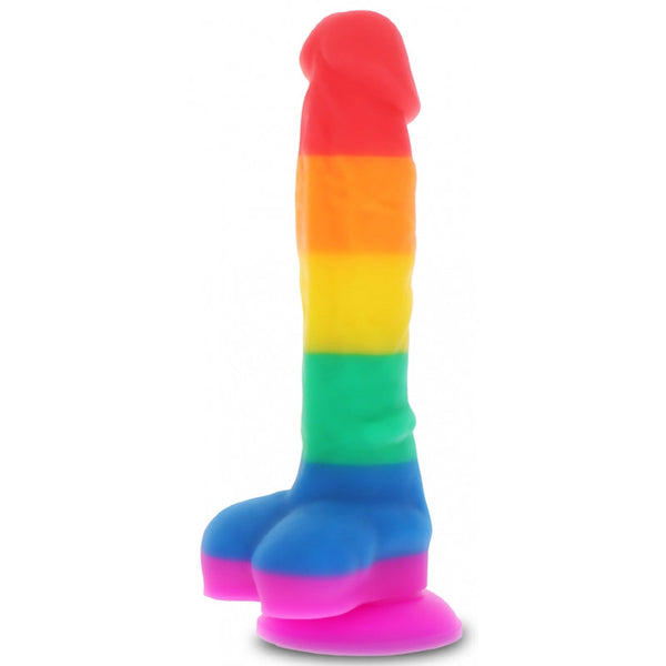 Godemichet à ventouse - 16 cm couleur Pride - Toyjoy