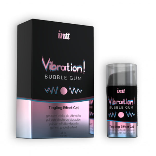 Gel Stimulant Vibrations au Bubble Gum - Intt 15mL
