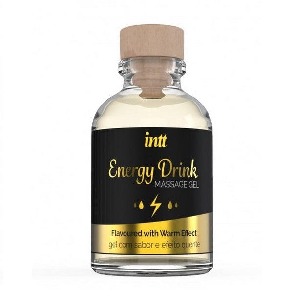 Lotion de massage comestible et chauffante Energy Drink - Intt 30ml