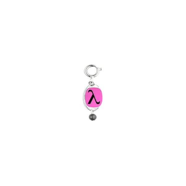 Pendentif métal signe lambda Pride