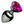 Charger l'image dans la galerie, Rosebud aluminium avec diamant rose en forme de coeur taille S de Toyz4lovers