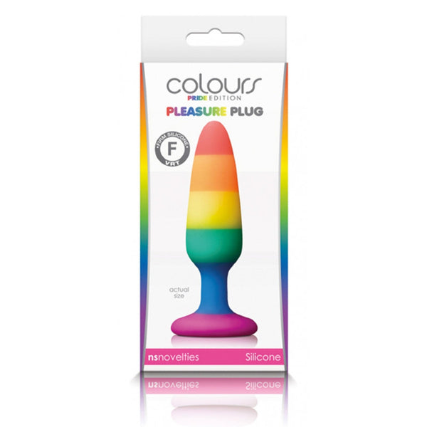 Plug anal en silicone pride edition 10.5 cm