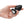 Charger l'image dans la galerie, Rosebud Ribbed Extra Large Noir avec Diamant coeur - Shots Toys - Taille L