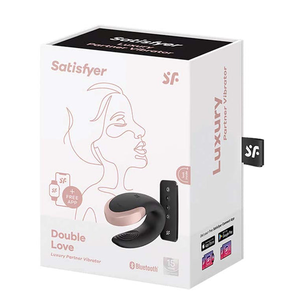 Stimulateur pour couple avec application - Satisfyer Double Love Luxury Noir
