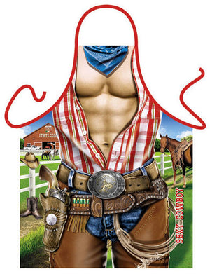 tablier sexy cowboy homme