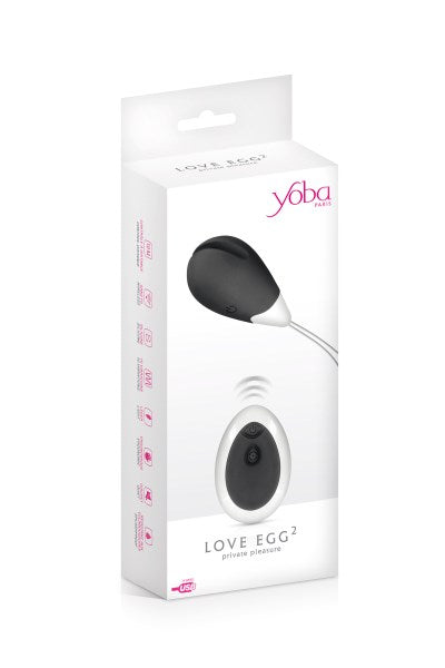 Oeuf télécommandé noir Love Egg 2 - Yoba