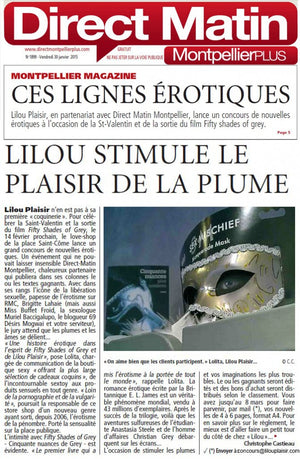 Direct Matin Montpellier - 30 janvier 2015 - Ces lignes érotiques