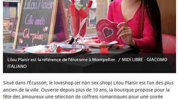 Fêter la Saint-Valentin chez Lilou Plaisir !