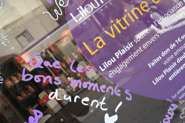 Vitrine de la Saint Valentin, en association avec Etincelle.