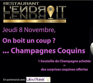 Soirée champagne coquin à 