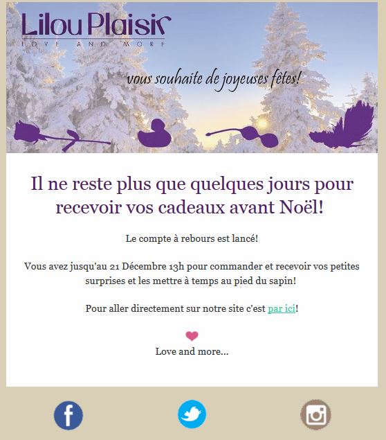 Newsletter Décembre ! Le compte à rebours est lancé!