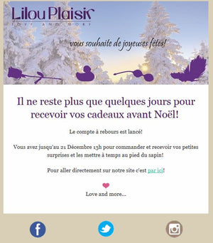 Newsletter Décembre ! Le compte à rebours est lancé!