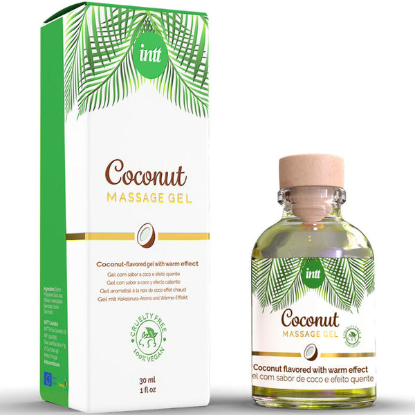 Lotion de massage comestible et chauffante Coconut - Intt 30mL