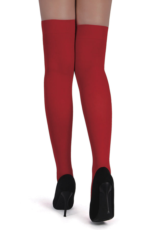 Bas rouges à noeuds-Paris Hollywood-Taille unique