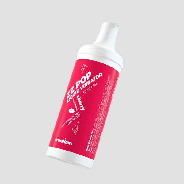 ZZ Pop Liquid Vibrator - Gel stimulant mixte parfum Cerise - Crushious 30ml