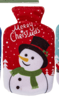 Chaufferette peluche - bonhomme de neige