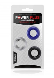 Lot 3 cockrings souples - Power Plus Lovetoy
