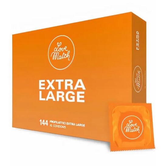 Préservatifs Extra Large Love Match - boîte de 144