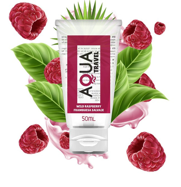 Lubrifiant comestible à la framboise - Aqua - 50ml