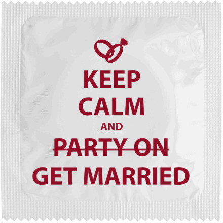 Préservatif Callvin - Keep calm and get married