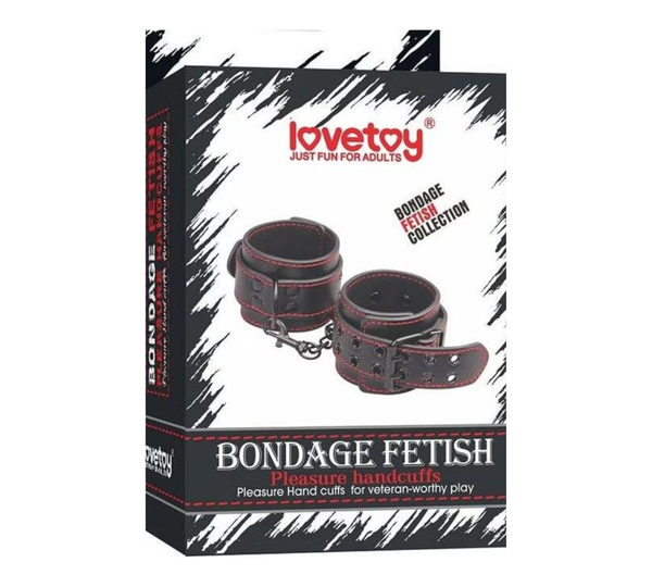 Menottes Bondage Fetish Noir - Lovetoy