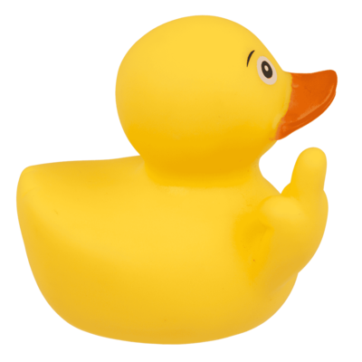 Le petit canard au doigt d'honneur