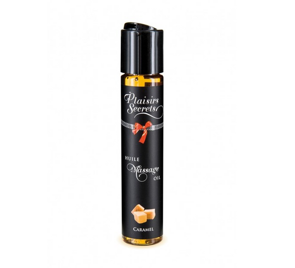 Huile de massage comestible Caramel - Plaisir Secret - 60ml