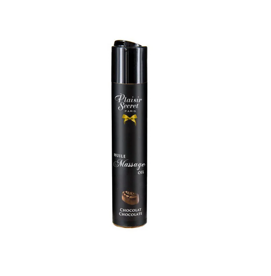 Huile de massage comestible chocolat - Plaisir Secret - 60ml