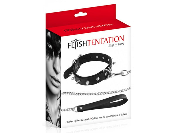 Collier BDSM - Enjoy pain - Fetish Tentation