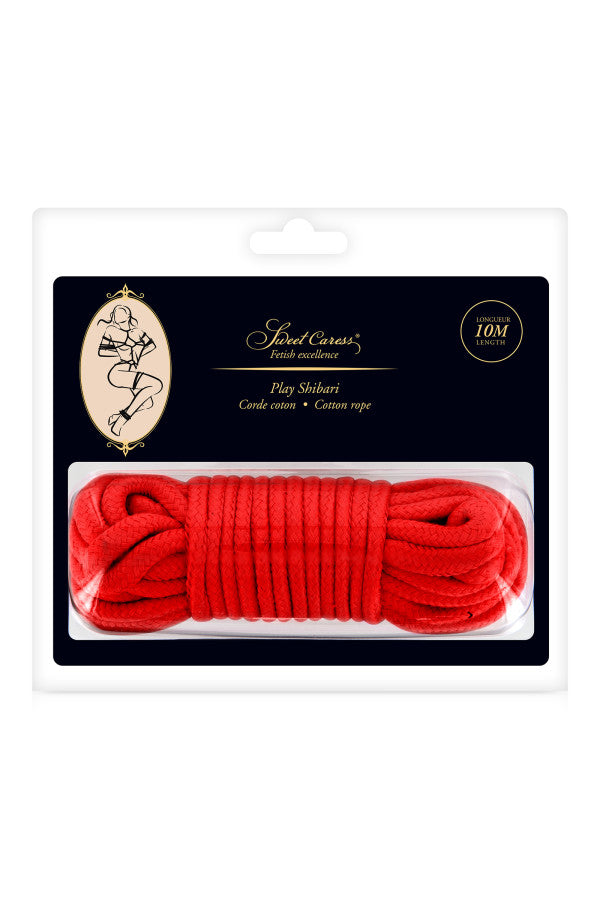Corde de Bondage 10m - Rouge - Sweet Caress
