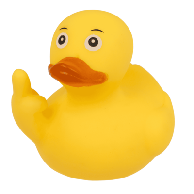 Le petit canard au doigt d'honneur