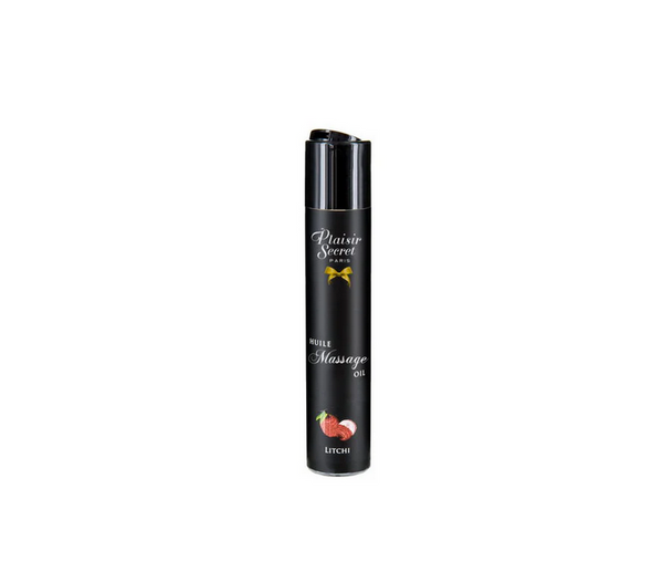 Huile de massage comestible Litchi - Plaisir Secret - 60ml