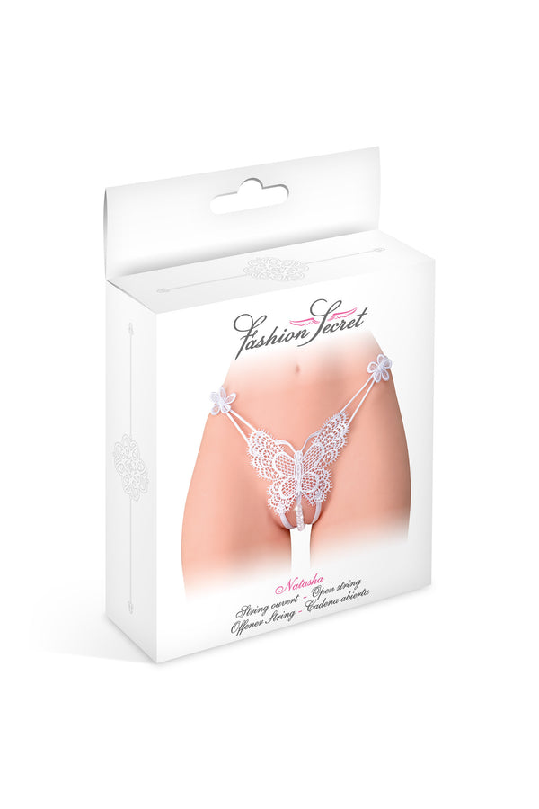 String ouvert Natasha blanc - Fashion Secret