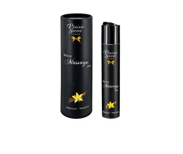Huile de massage comestible Vanille - Plaisir Secret - 60ml