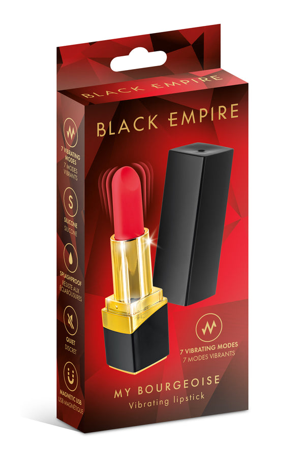 Vibromasseur rouge à lèvres Black Empire - My Bourgeoise